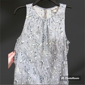 Light Blue Tank Blouse Size Small